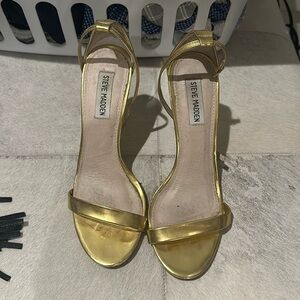 Steve Madden gold heels